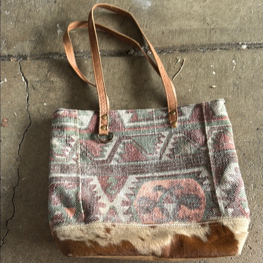 Bohemian Tan and Brown Tote Myra Bag